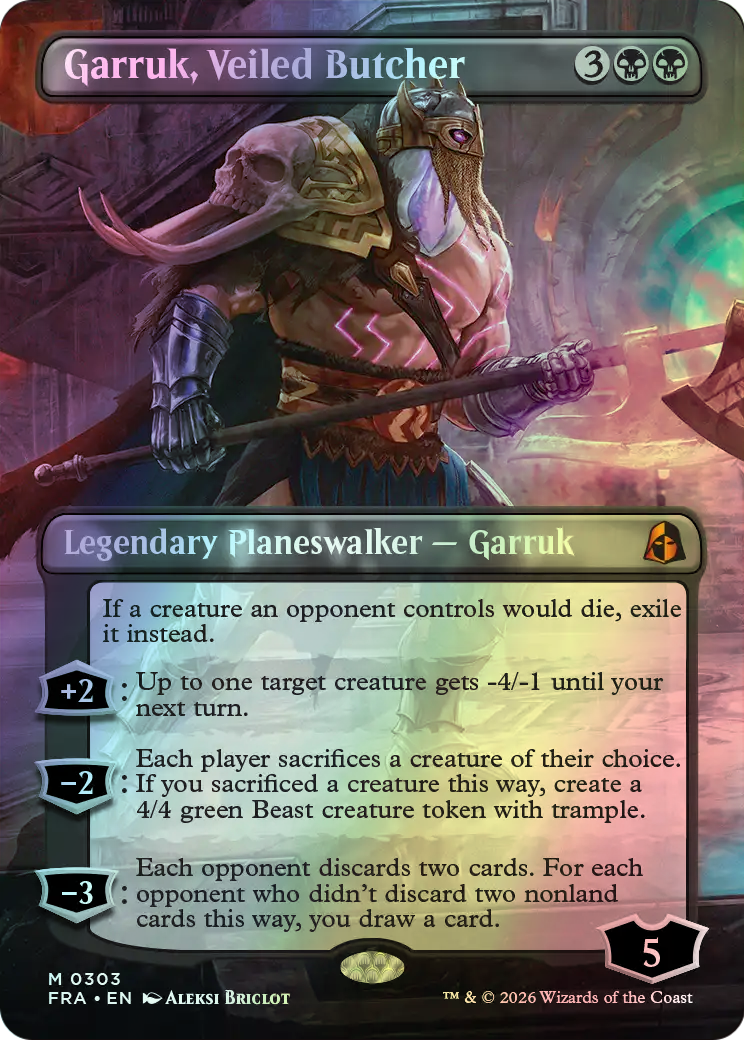Garruk, Veiled Butcher (FRA) #303 [EN/F]