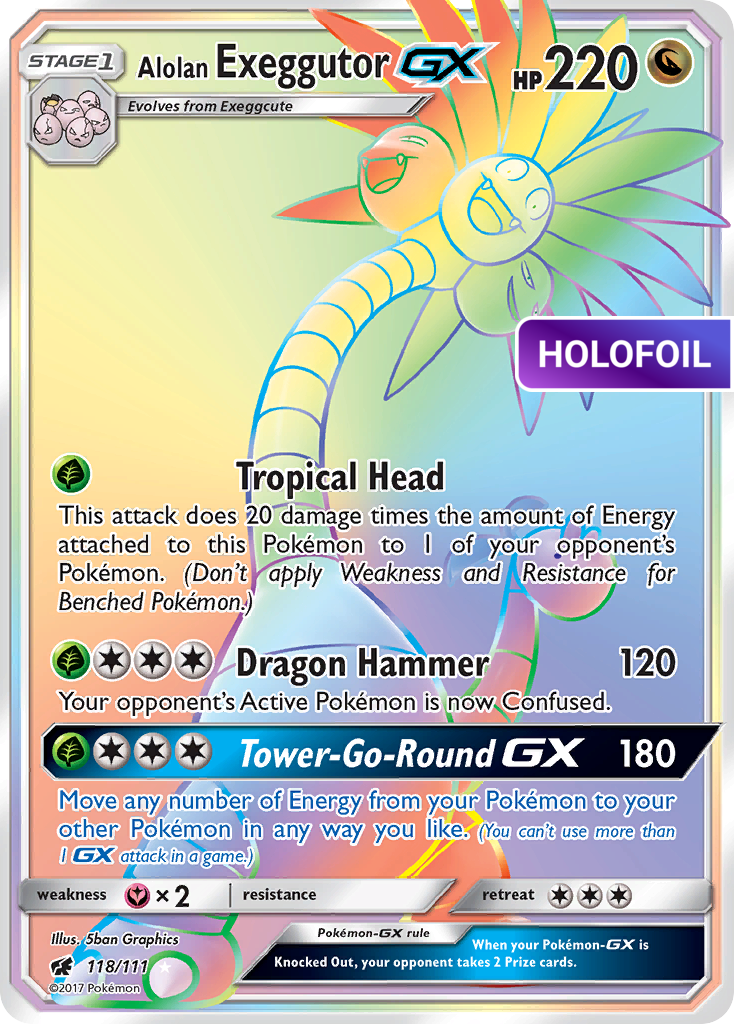 Alolan Exeggutor GX (Secret) (CIN) #118 [EN/H]
