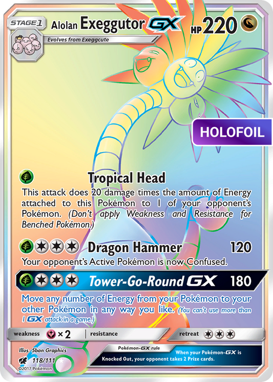 Alolan Exeggutor GX (Secret) (CIN) #118 [EN/H]