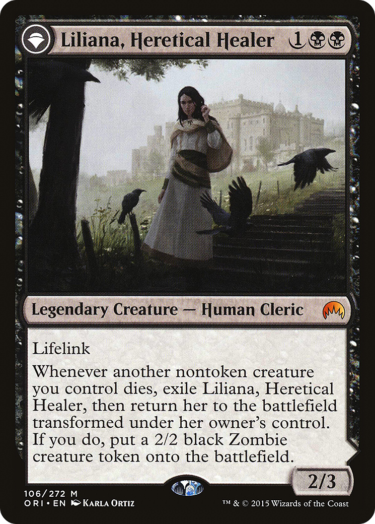 Liliana, Heretical Healer // Liliana, Defiant Necromancer (ORI) #106 [EN/N]