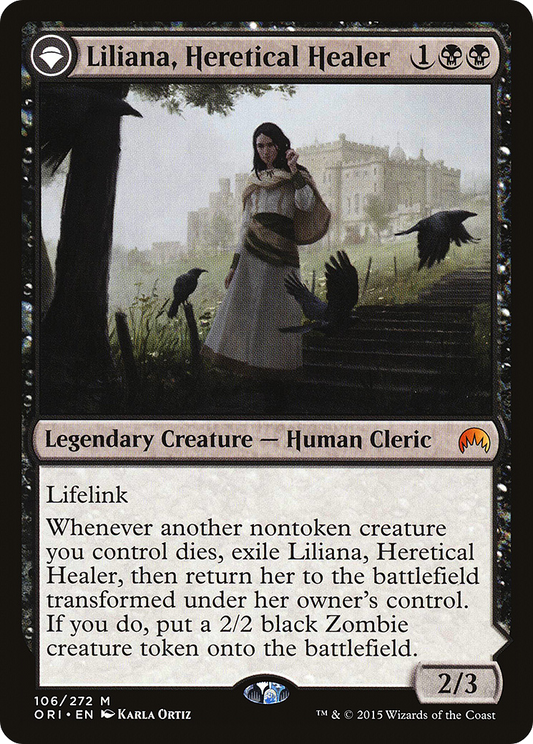 Liliana, Heretical Healer // Liliana, Defiant Necromancer (ORI) #106 [EN/N]