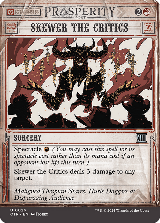 Skewer the Critics (OTP) #26 [EN/N] s/o