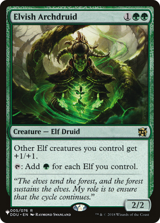 Elvish Archdruid (PLST) #DDU-5 [EN/N] s/o