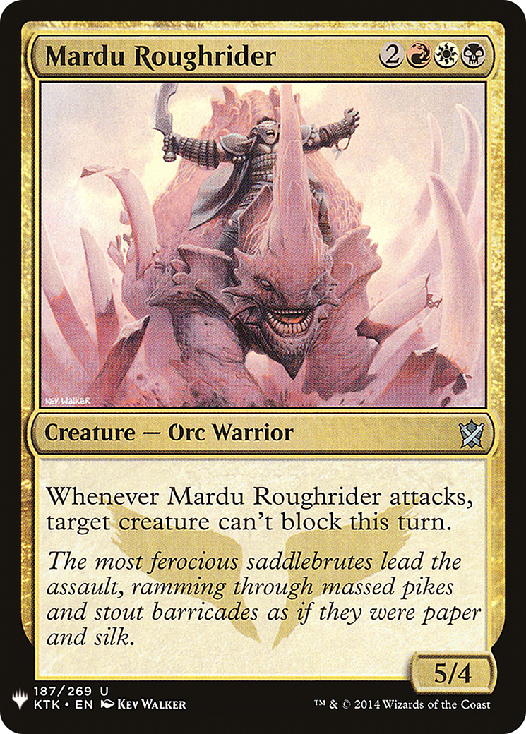 Mardu Roughrider (PLST) #KTK-187 [EN/N]