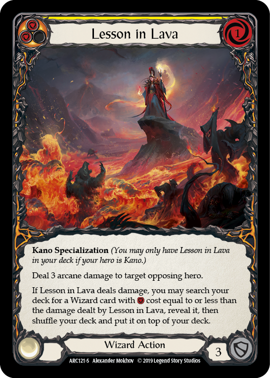 Lesson in Lava - Yellow (ARC) #F-ARC121 [EN/N] s/o