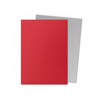 Dragon Shield Dual Matte Standard Sleeves - Crimson and Silver