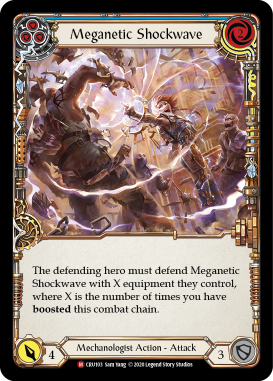 Meganetic Shockwave - Blue (CRU) #F-CRU103 [EN/N]