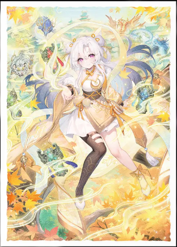 Dragon Shield Sleeves: Grand Archive - Guo Jia, Heaven's Favored - Matte Art Sleeves
