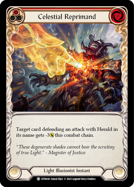 Celestial Reprimand - Red (DTD) #DTD038 [EN/N]