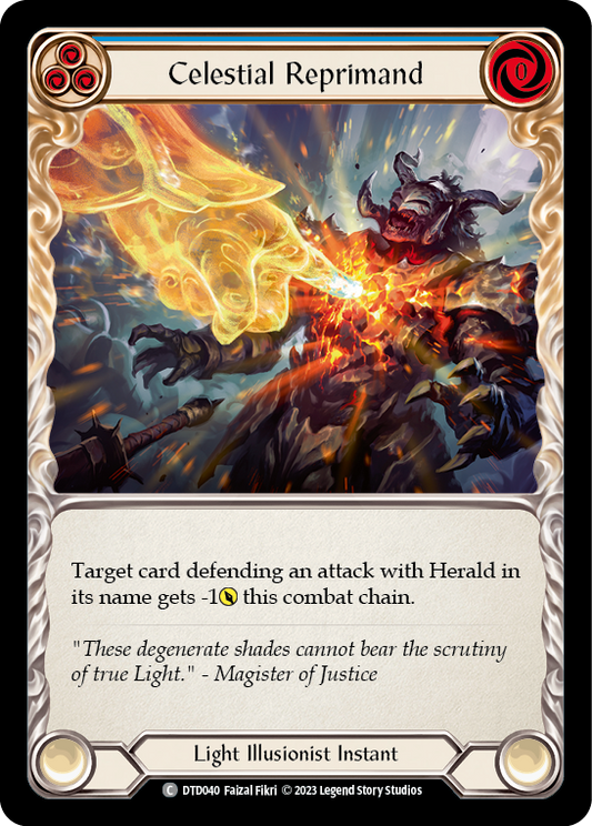 Celestial Reprimand - Blue (DTD) #DTD040 [EN/N]