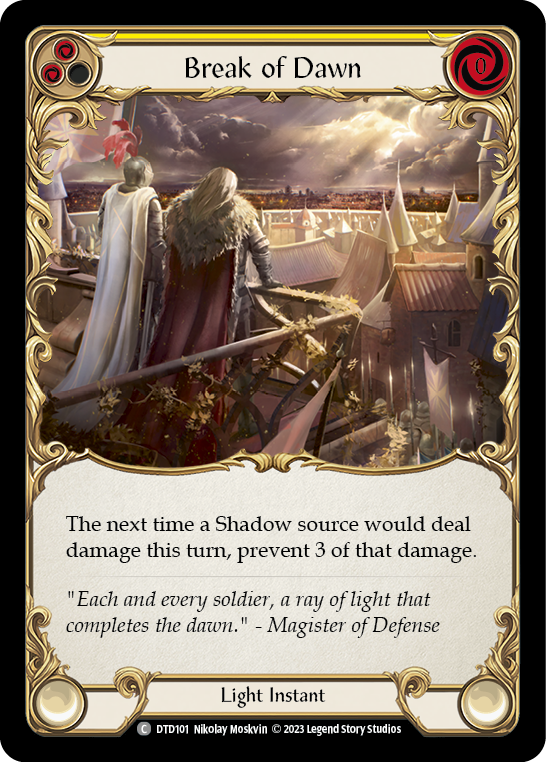Break of Dawn - Yellow (DTD) #DTD101 [EN/N]
