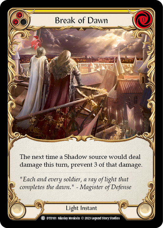 Break of Dawn - Yellow (DTD) #DTD101 [EN/N]