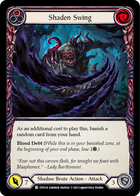 Shaden Swing - Red (DTD) #DTD124 [EN/N] s/o