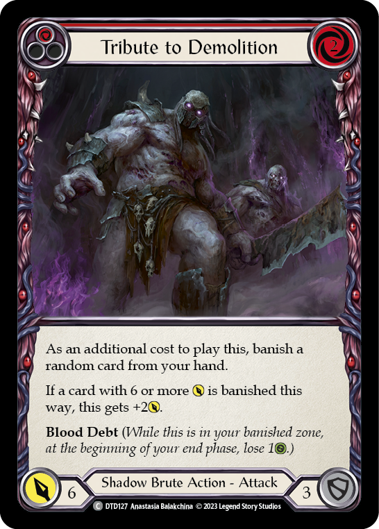 Tribute to Demolition - Red (DTD) #DTD127 [EN/N]
