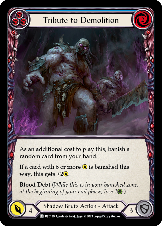 Tribute to Demolition - Blue (DTD) #DTD129 [EN/N]