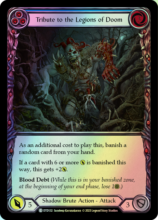 Tribute to the Legions of Doom - Blue (DTD) #DTD132 [EN/F]