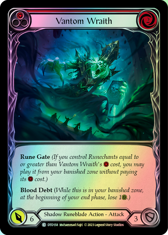 Vantom Wraith - Red (DTD) #DTD158 [EN/F] s/o