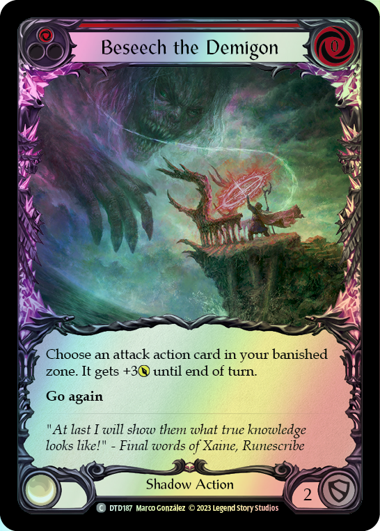 Beseech the Demigon - Red (DTD) #DTD187 [EN/F] s/o