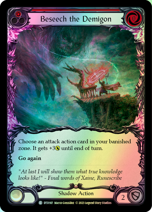Beseech the Demigon - Red (DTD) #DTD187 [EN/F] s/o