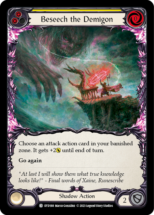 Beseech the Demigon - Yellow (DTD) #DTD188 [EN/N]