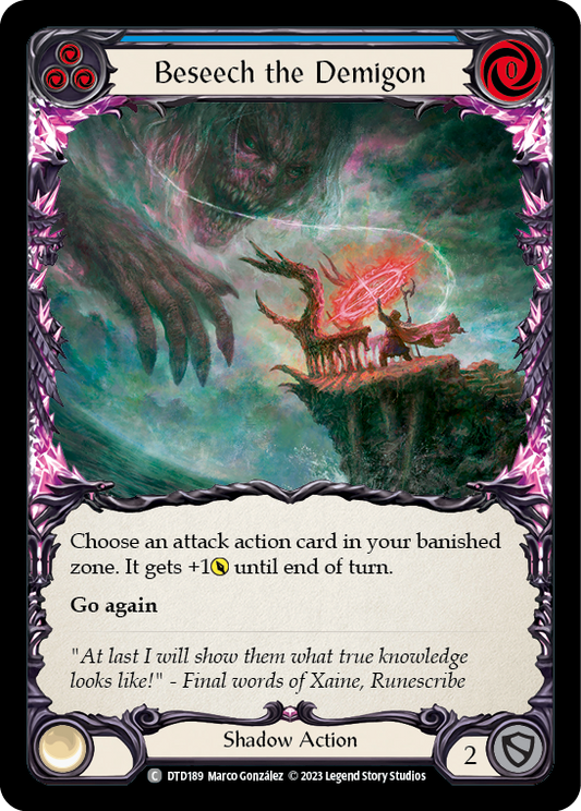 Beseech the Demigon - Blue (DTD) #DTD189 [EN/N]