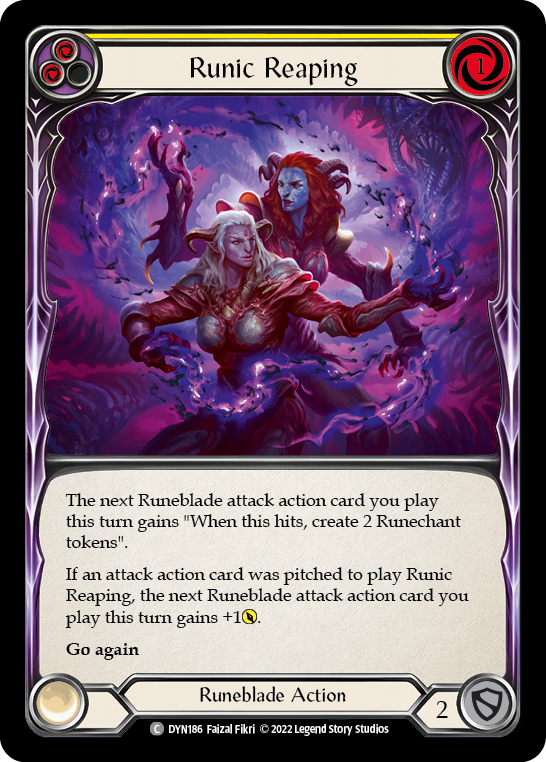 Runic Reaping - Yellow (DYN) #DYN186 [EN/N]