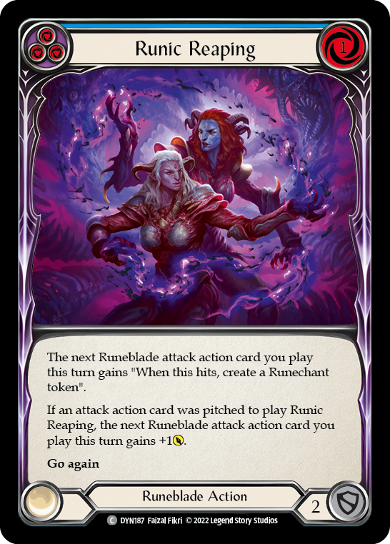 Runic Reaping - Blue (DYN) #DYN187 [EN/N]