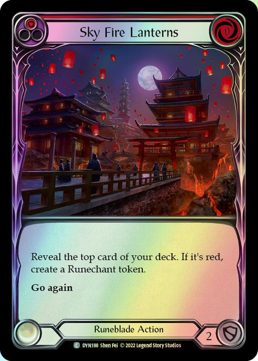Sky Fire Lanterns - Red (DYN) #DYN188 [EN/F]