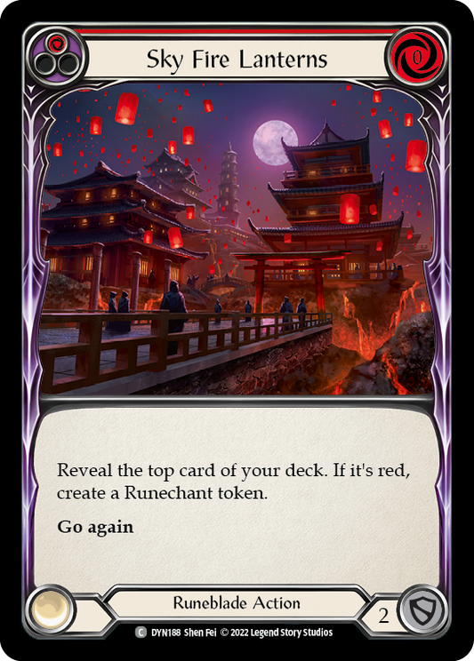 Sky Fire Lanterns - Red (DYN) #DYN188 [EN/N] s/o