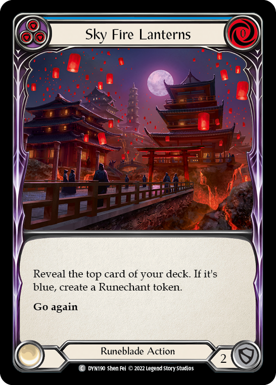 Sky Fire Lanterns - Blue (DYN) #DYN190 [EN/N]