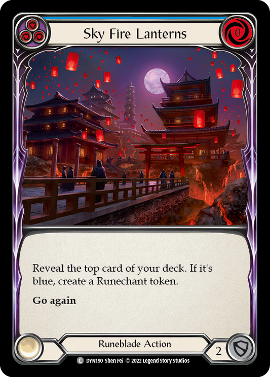 Sky Fire Lanterns - Blue (DYN) #DYN190 [EN/N]