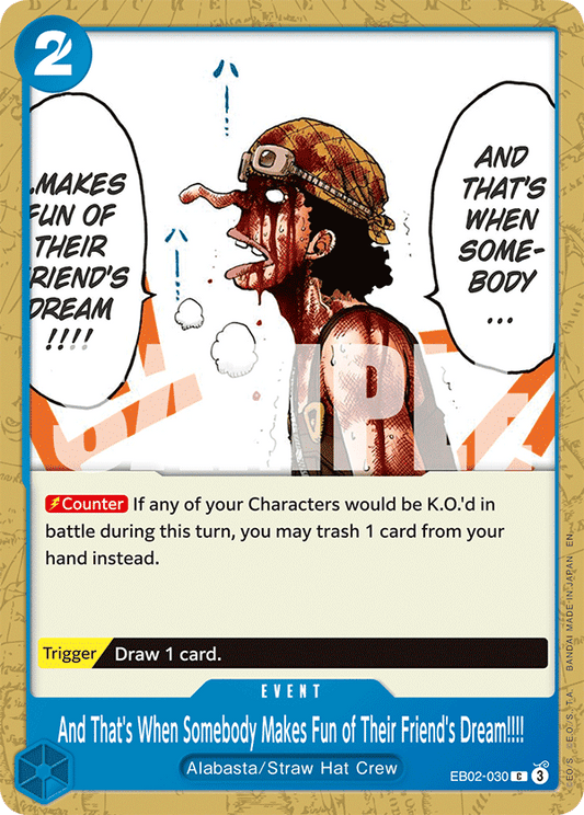 And That's When Somebody Makes Fun of Their Friend's Dream!!!! (EB02-030) (EB-02) #EB02-030 [EN]