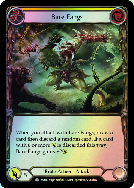 Bare Fangs - Yellow (EVR) #F-EVR009 [EN/F]