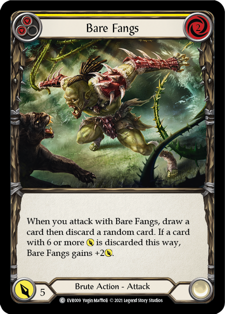 Bare Fangs - Yellow (EVR) #F-EVR009 [EN/N]