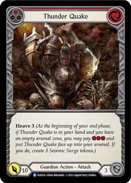 Thunder Quake - Red (EVR) #F-EVR024 [EN/N]