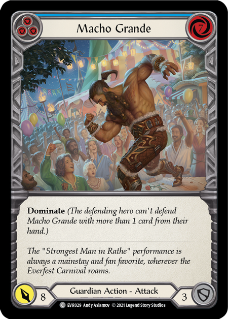 Macho Grande - Blue (EVR) #F-EVR029 [EN/N]