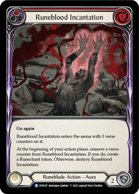 Runeblood Incantation - Red (EVR) #F-EVR107 [EN/N] s/o