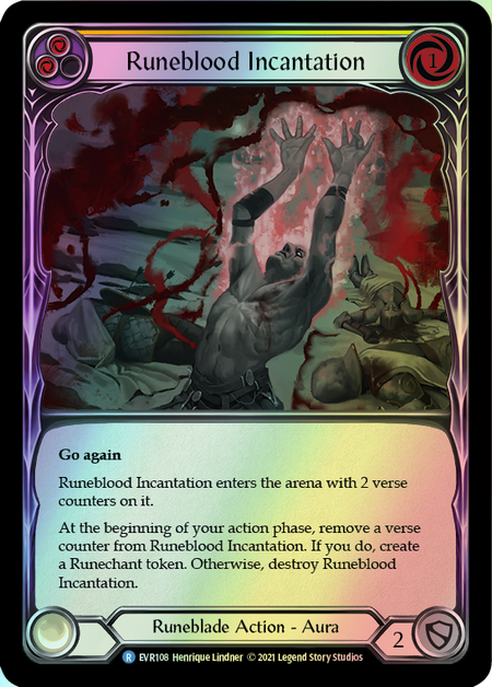 Runeblood Incantation - Yellow (EVR) #F-EVR108 [EN/F] s/o