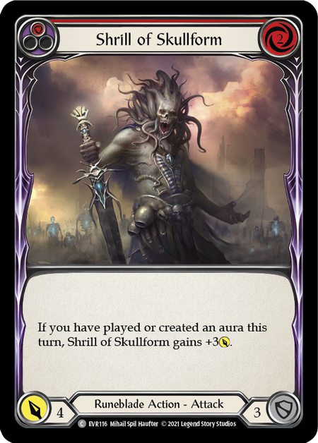 Shrill of Skullform - Red (EVR) #F-EVR116 [EN/N] s/o
