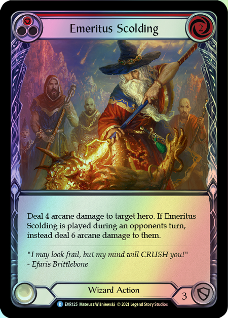 Emeritus Scolding - Red (EVR) #F-EVR125 [EN/F]