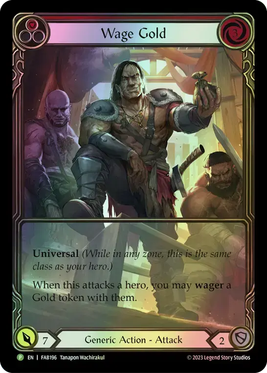 Wage Gold - Red (FAB) #FAB196-EA [EN/F]