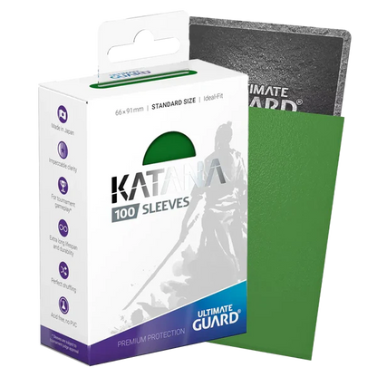 Katana 2019 Standard Size Sleeves - Green (100-Pack)