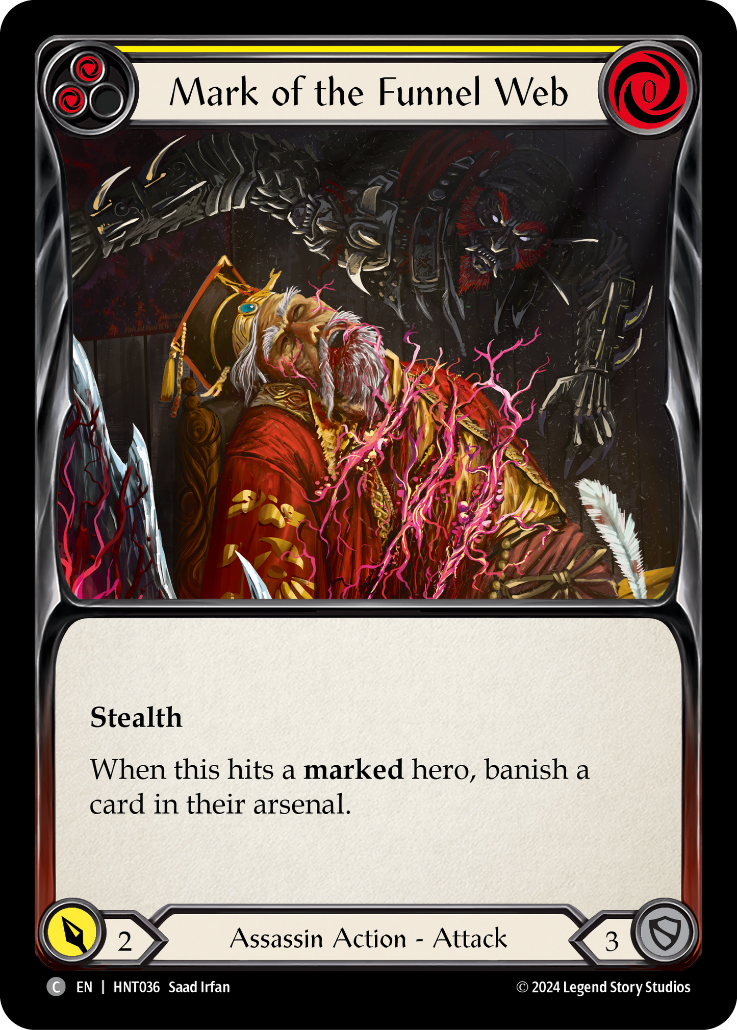 Mark of the Funnel Web - Yellow (HNT) #HNT036 [EN/N]