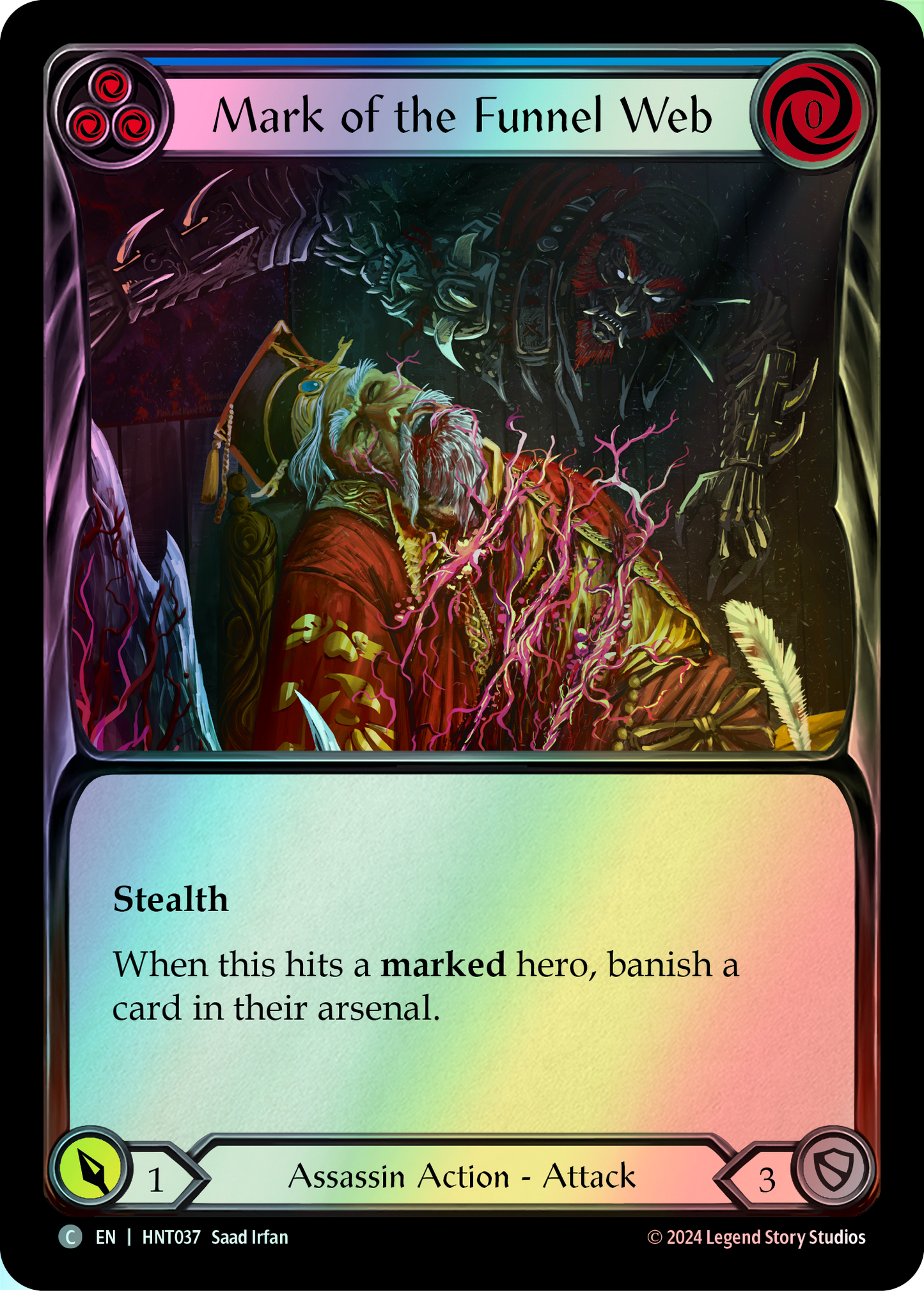 Mark of the Funnel Web - Blue (HNT) #HNT037 [EN/F]