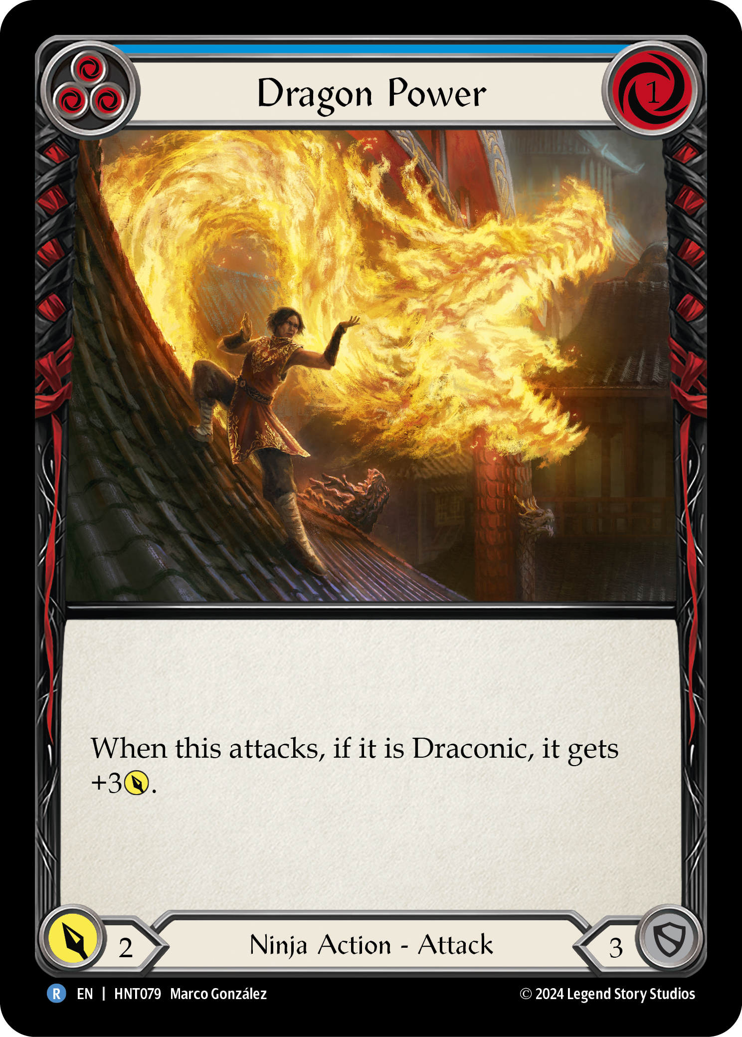 Dragon Power - Blue (HNT) #HNT079 [EN/N]