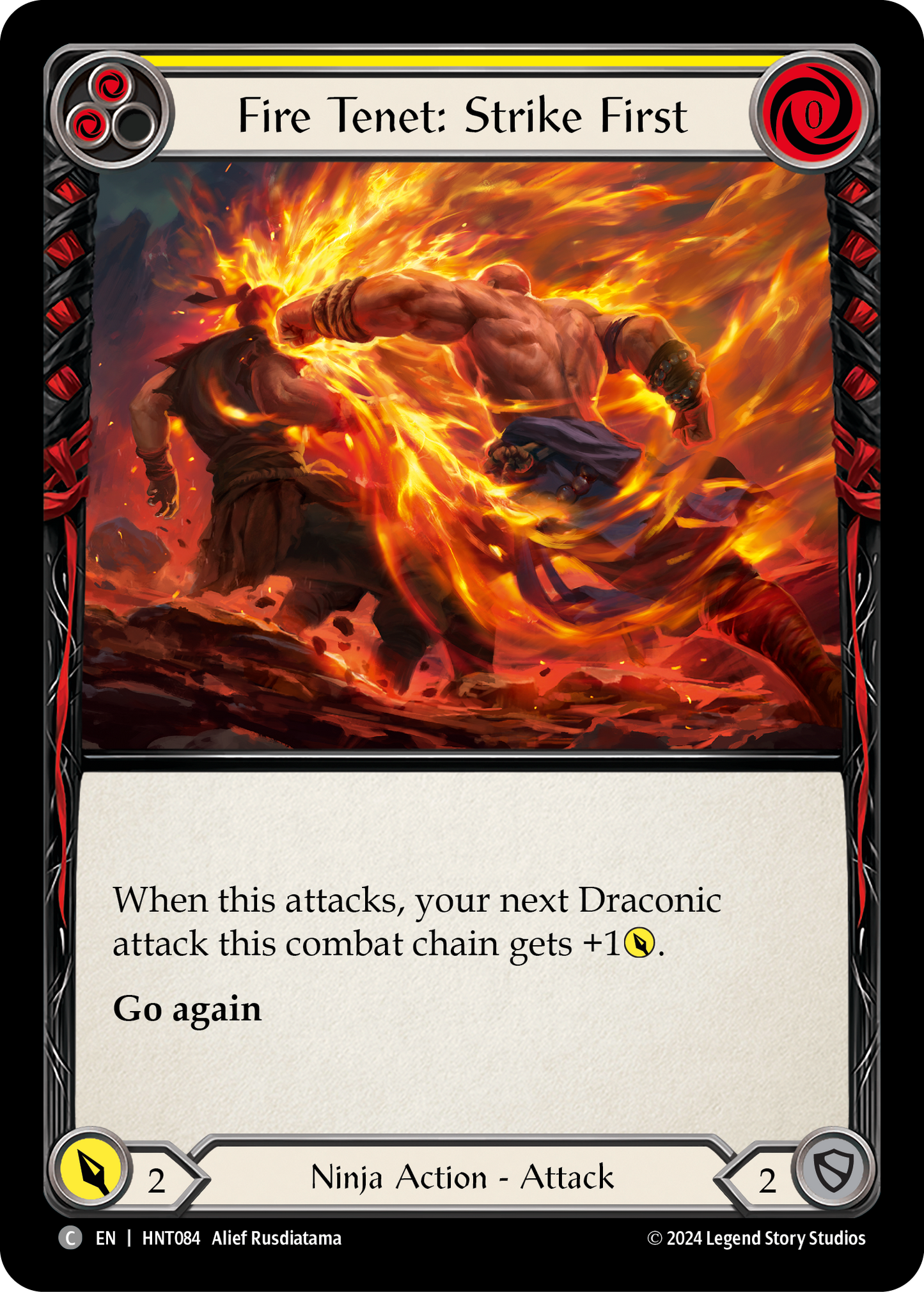 Fire Tenet: Strike First - Yellow (HNT) #HNT084 [EN/N]