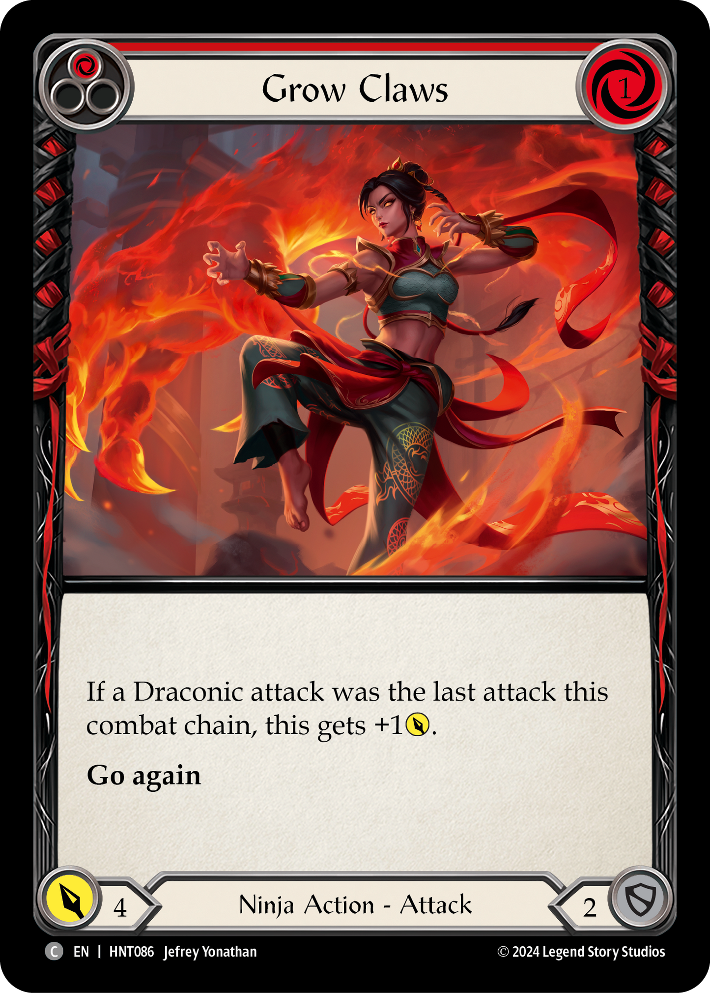 Grow Claws - Red (HNT) #HNT086 [EN/N]