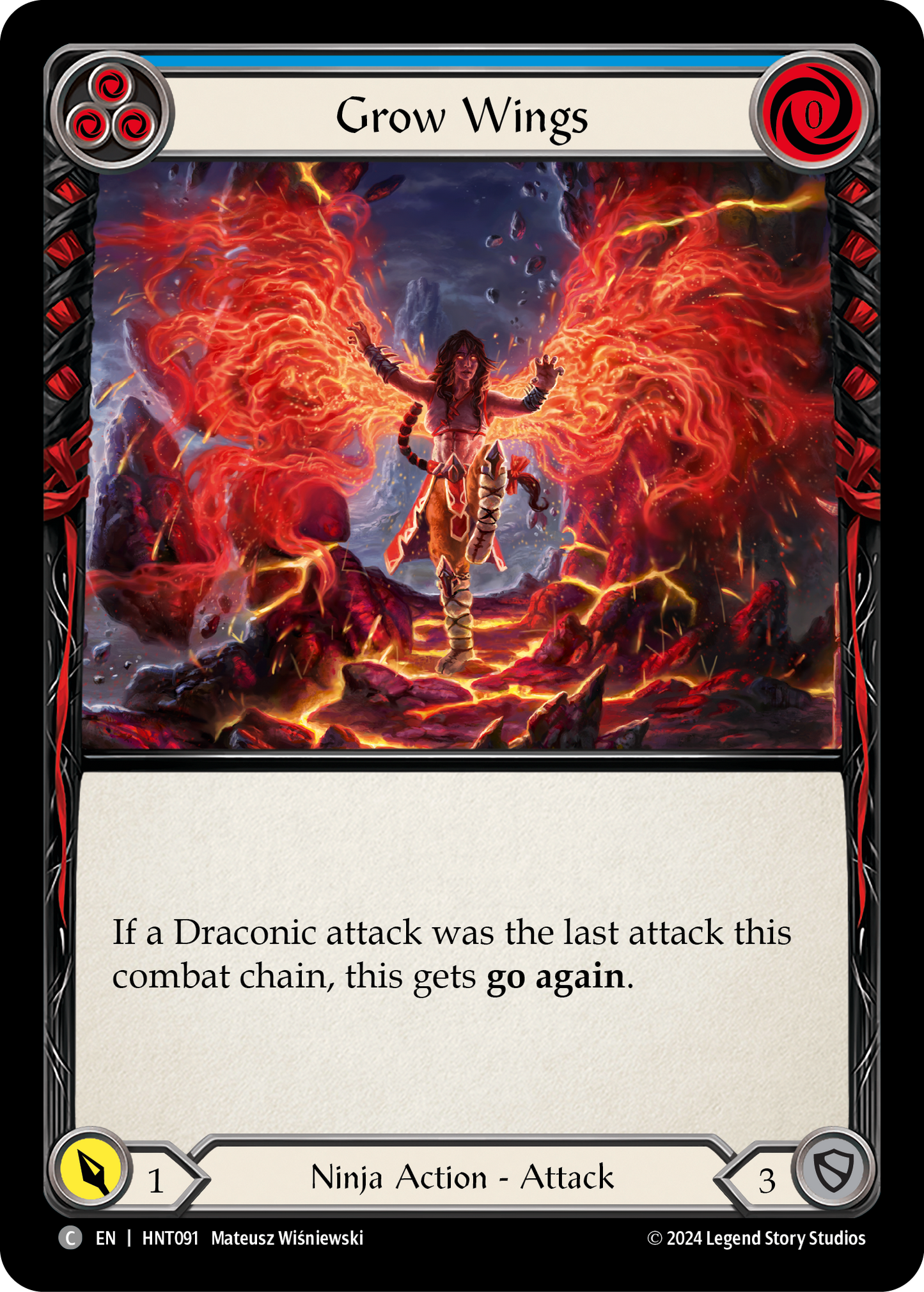 Grow Wings - Blue (HNT) #HNT091 [EN/N]