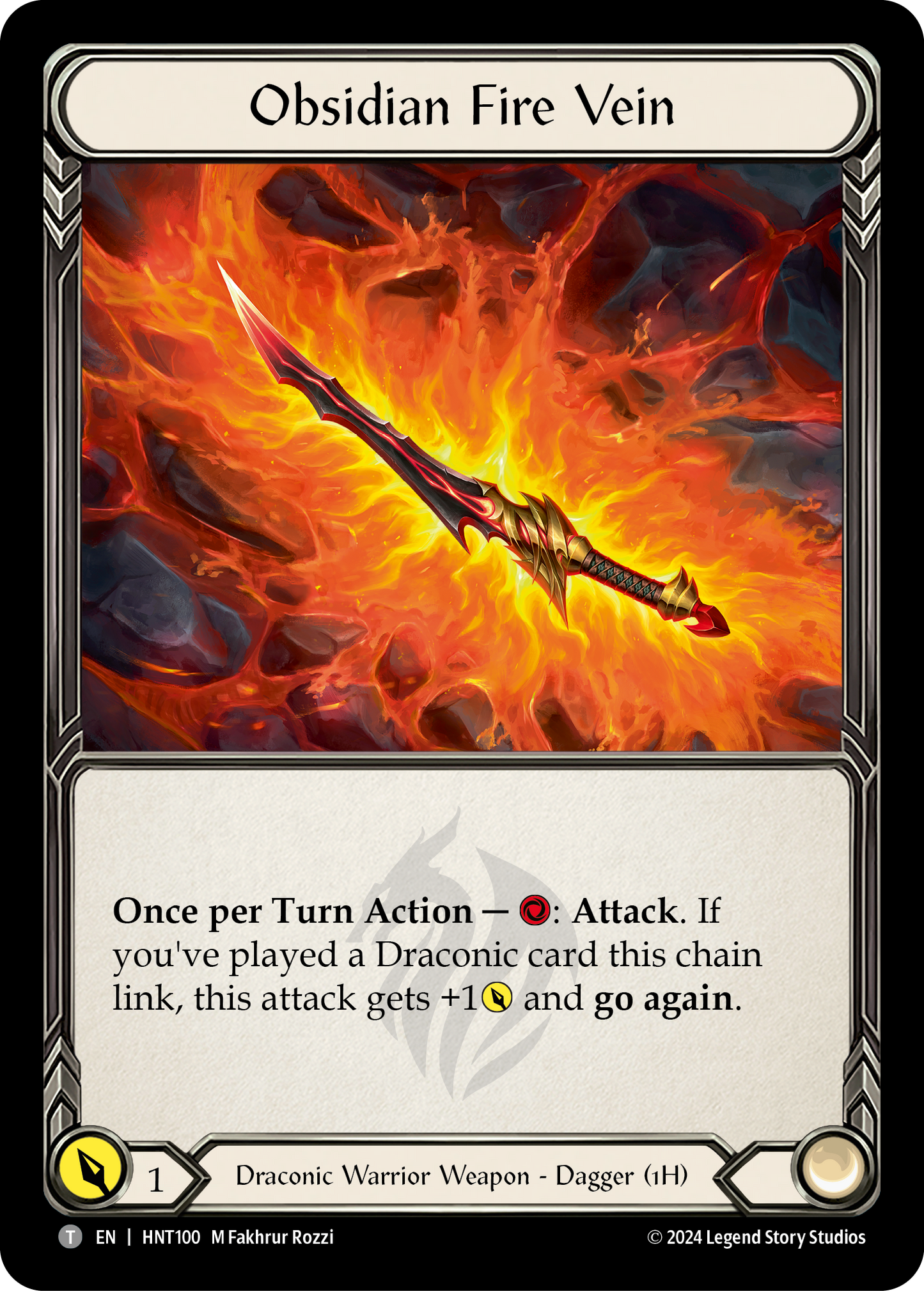 Obsidian Fire Vein (HNT) #HNT100 [EN/N] s/o