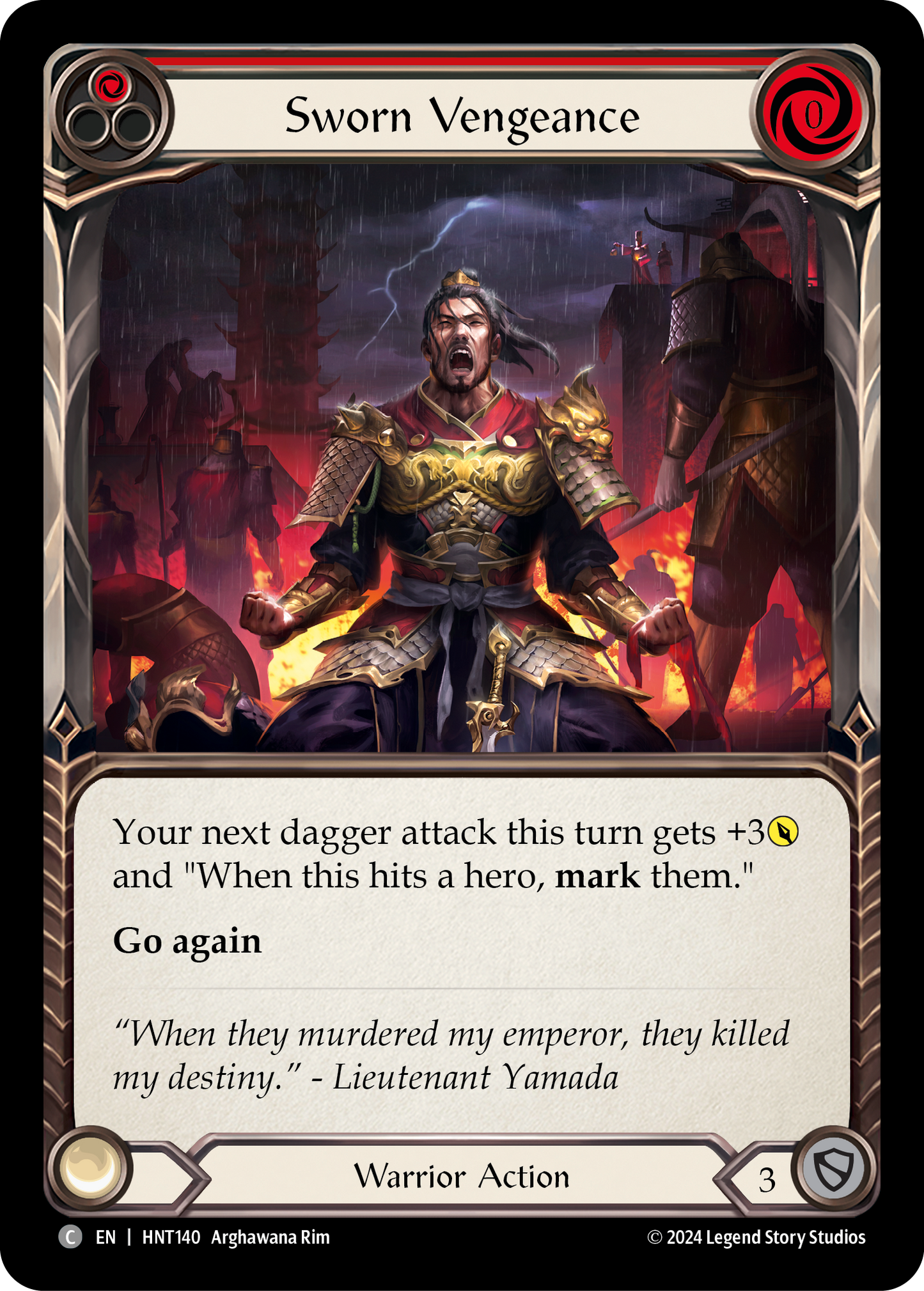 Sworn Vengeance - Red (HNT) #HNT140 [EN/N]